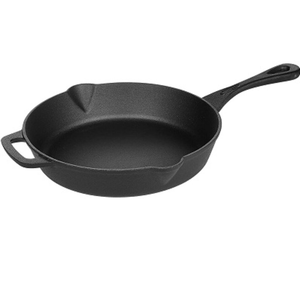 AmazonBasics Pre-Seasoned Cast Iron Skillet Pan