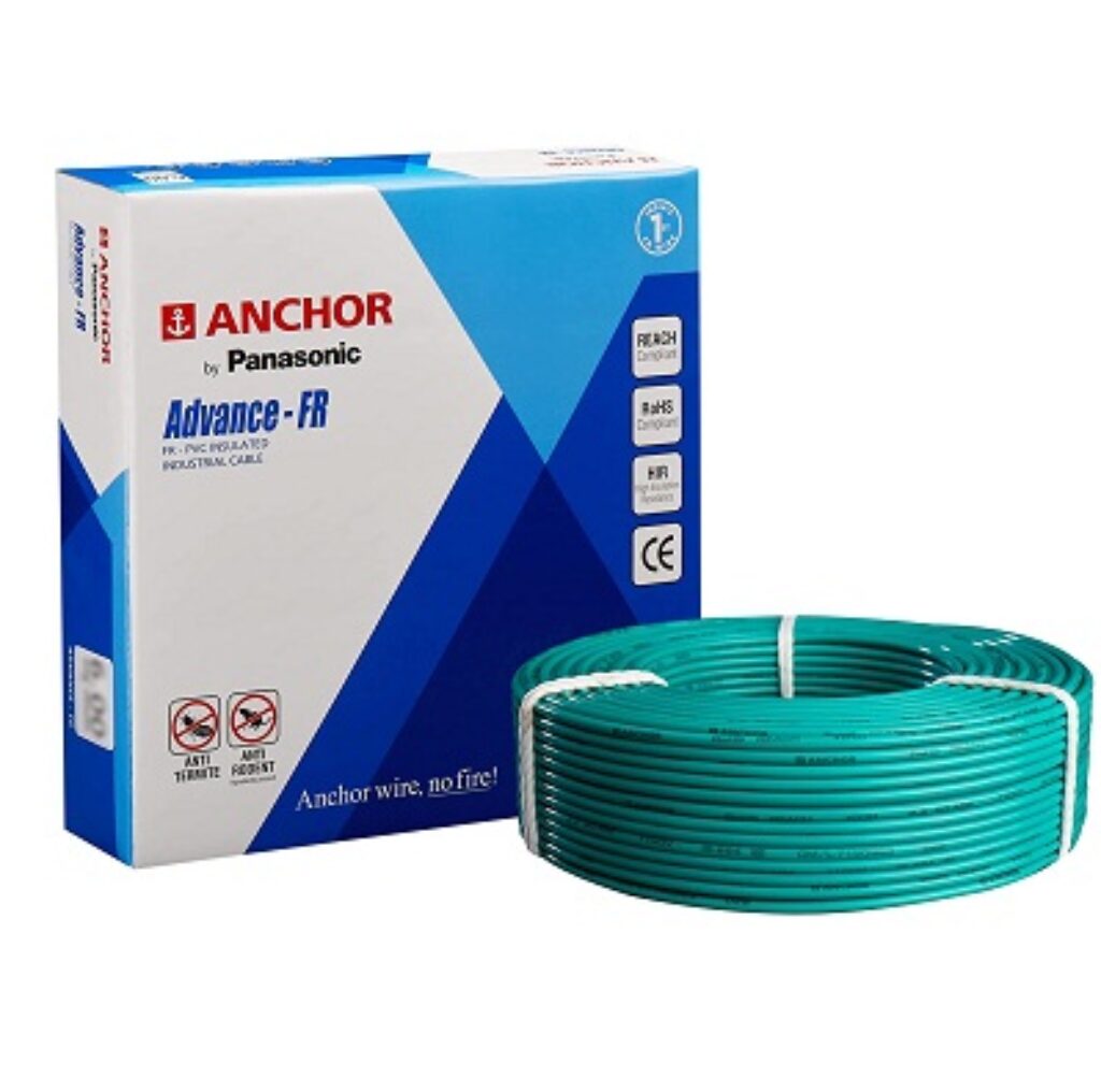 Anchor by Panasonic Advance FR 2.50 Sq.Mm. Advance Fr 1100V High Voltage Industrial Cable (90 Meter, Green)