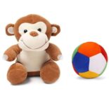 Babique Sitting Monkey Plush Soft Toy Cute Kids Animal