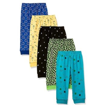 Cloth Theory Baby Unisex Cotton All Over Print Pajama (Pack of 5)