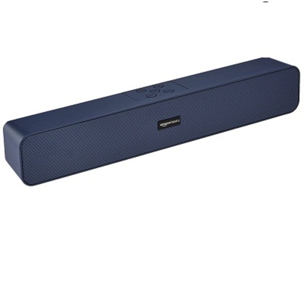 AmazonBasics Bluetooth Speaker 5.0 Soundbar with 16W RMS