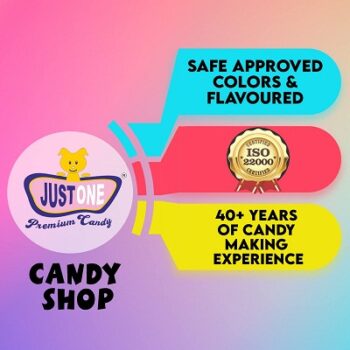 JUSTONE ORANGE CANDY JAR PACK 500 Gms