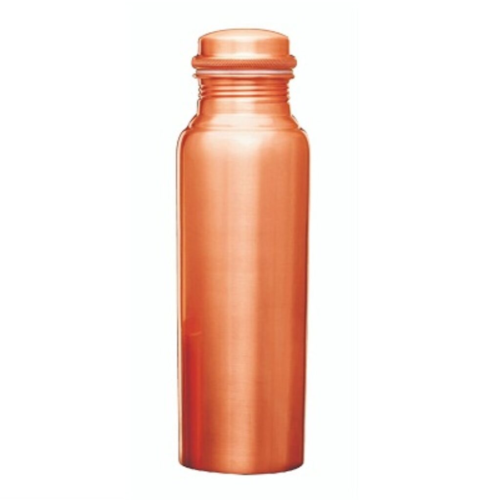 Signoraware Copper Water Bottle 600ml Matt | Eco-Friendly