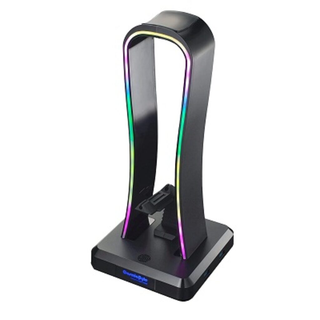 Cosmic Byte Vulcan RGB Headphone Stand, Mouse Bungee