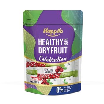 Happilo Celebration Cranberry Cashews Healthy Dry Fruit Energy Bar