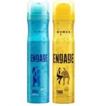 Engage Tease Deodorant for Women, 150ml / 100g