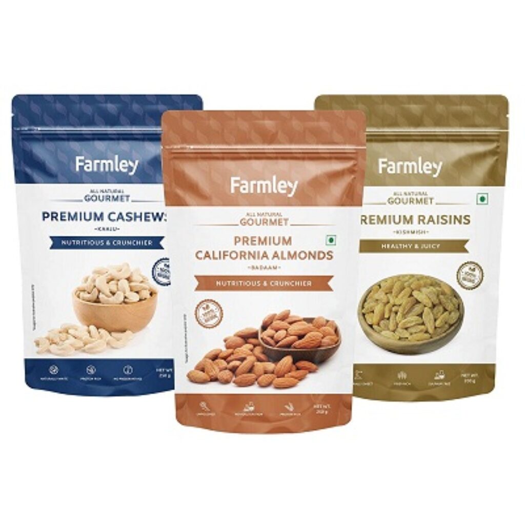 Farmley Premium Dry Fruits Combo Pack, 700 gram