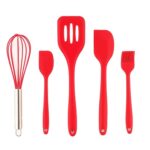 Frenchware (Set of 5) Non-Stick Premium Silicone Spatula for Cooking,