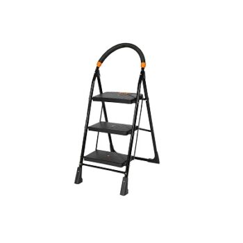 Happer Premium Foldable Step Plastic and Alloy Steel Ladder