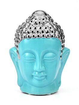 @home Buddha Face Centerpiece Ornament Showpiece for Wall Shelf Table