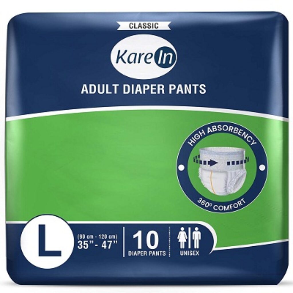 KareMed Classic Adult Diaper Pants, Large 90