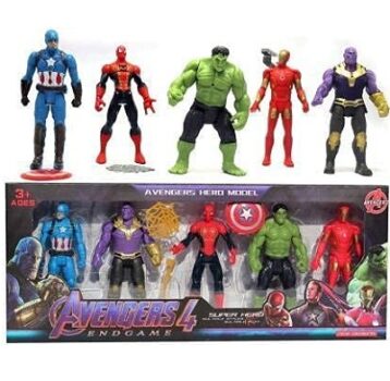 K D ENTERPRISE Avenger Super Hero Action Figure Toy Set