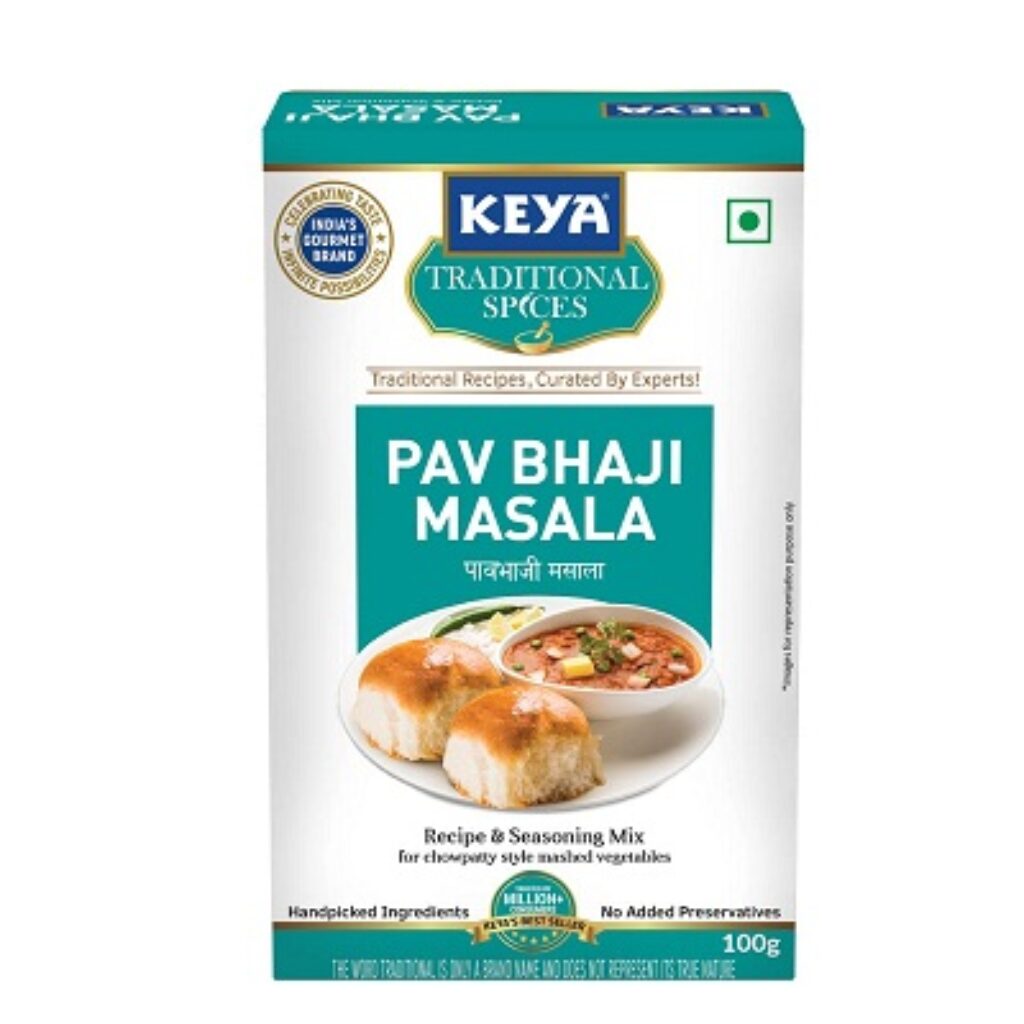 KEYA Pav Bhaji Masala | Monocarton | 100gm