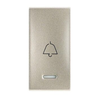 Legrand Arteor Push Button – 6 A, 250 V AC (Champagne, Pack of 5)