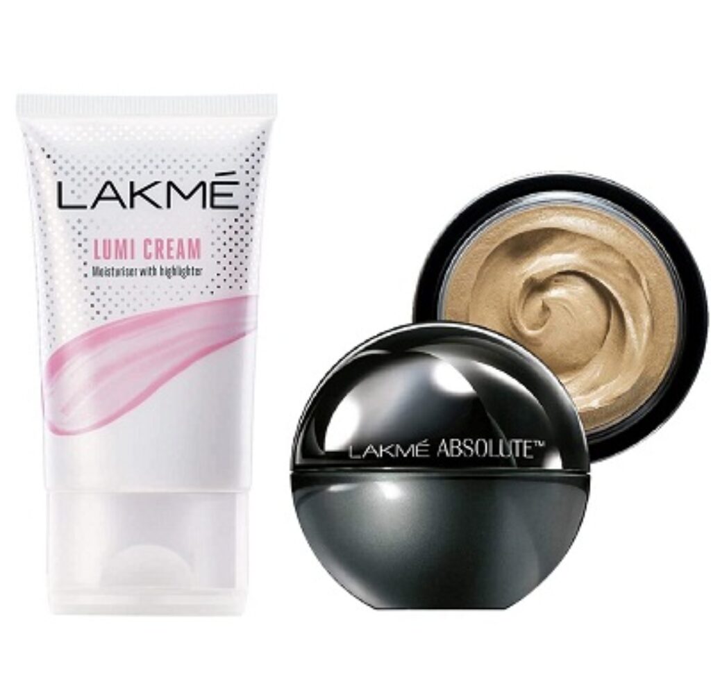 LAKMÉ Absolute Skin Natural Mousse, Ivory Fair, 125g & Lumi Cream Moisturizer With Highlighter, 30g