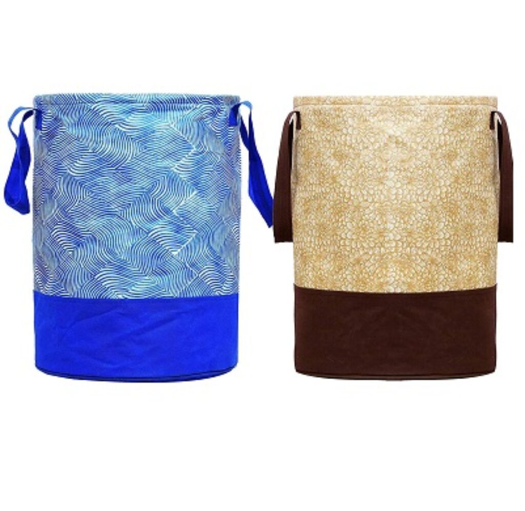 Fun Homes Printed 2 Pieces Waterproof Non-Woven Laundry Bag