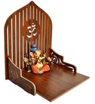 MELANA Wooden Wall Mount Temple for Home Shop Office