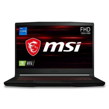 MSI Gaming GF63 Thin, Intel 11th Gen. i7-11800H, 40CM FHD 144Hz Gaming Laptop