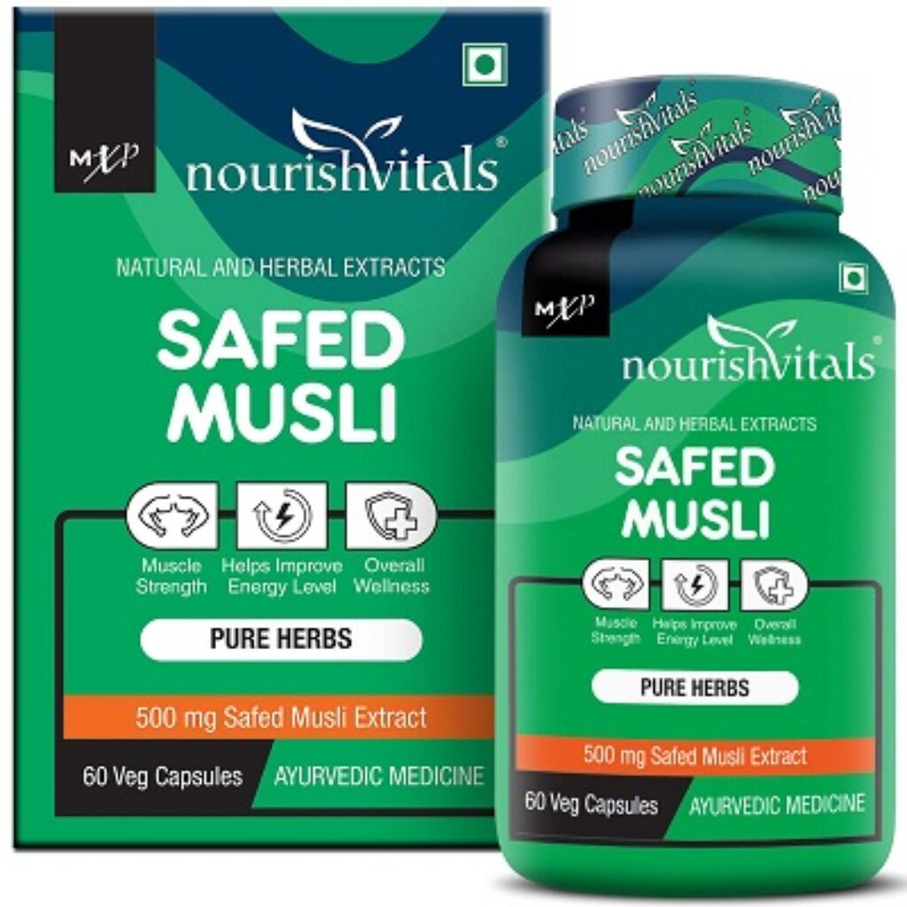 NourishVitals Safed Musli with Saponins