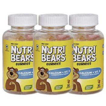 NutriBears Calcium and Vitamin D Gummies for Kids and Teens