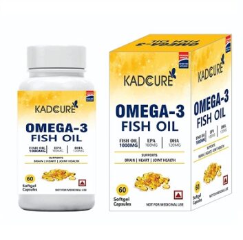 Kadcure Omega 3 Fatty Acid Supplement Soft Gel Capsule