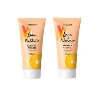 Oriflame love nature radiance face gel with organic apricot and orange