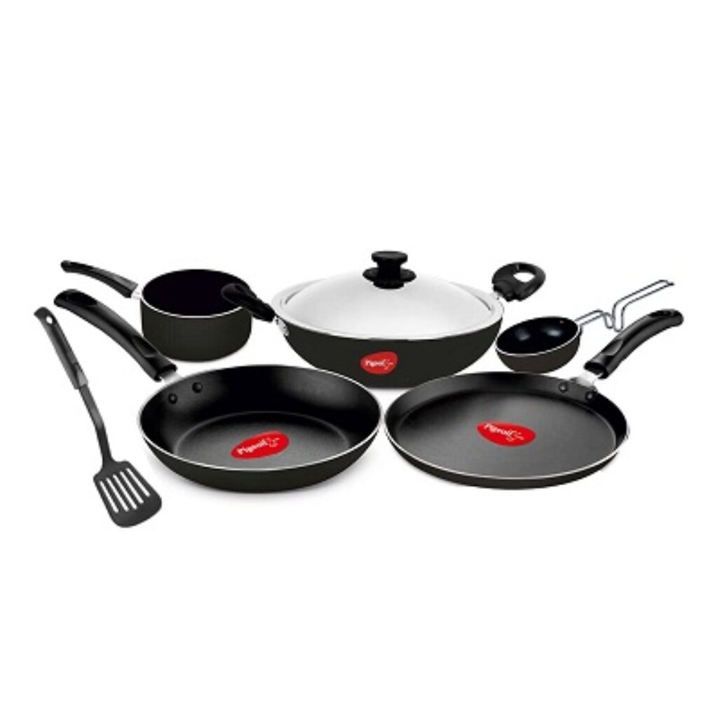 Pigeon Favourite 7 Piece Gift Set Non-Stick Coated Comes with Fry Pan,