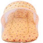 PK Toddler Soft Cotton Mattress with Mosquito Net and Bed