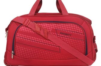 Priority ARC 56 cm Red Polyester 2 Wheel Duffle Trolley Bag