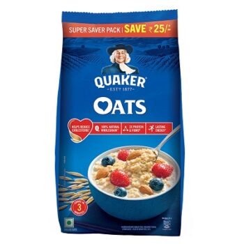 Quaker Oats 1.5kg, Rolled Oats Natural Wholegrain
