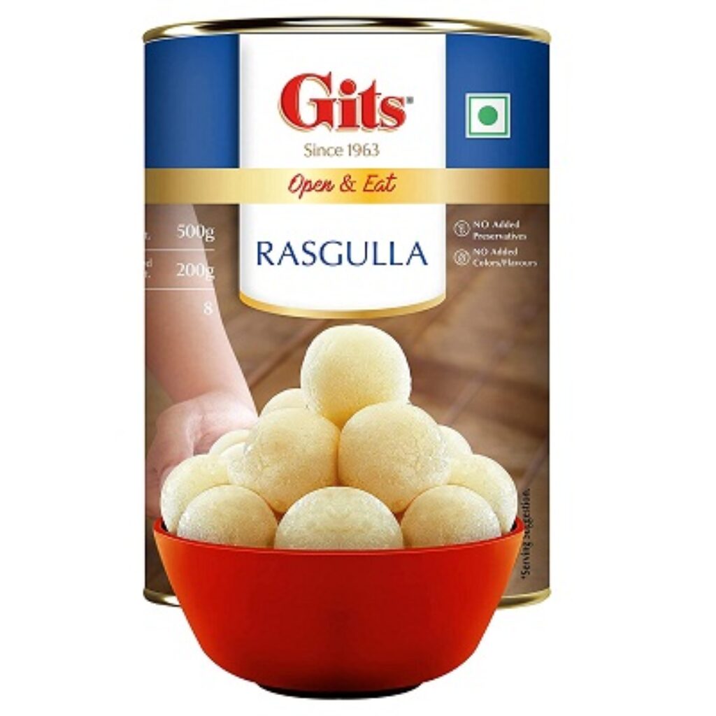 Gits Open & Eat Rasgulla Tin