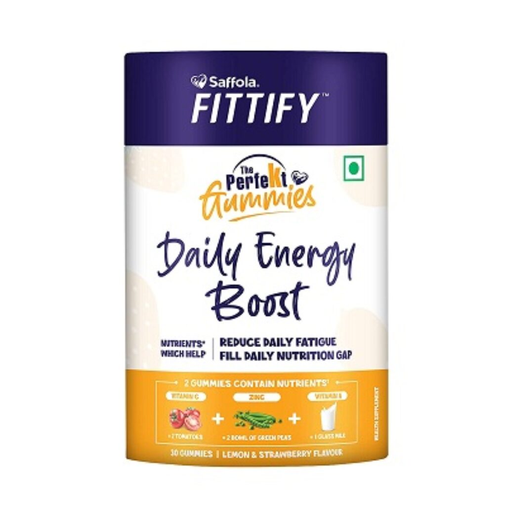 Saffola FITTIFY The PerfeKt Gummies | Daily Energy Boost