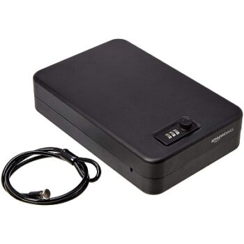 Amazon Basics Portable Security Case Lock Box Safe