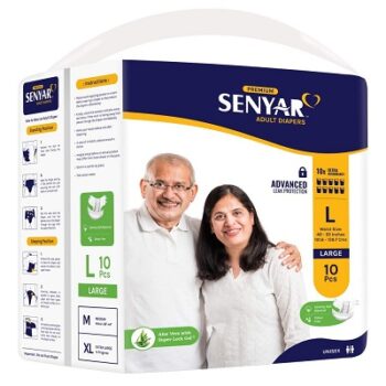 Senyar Unisex Adult Diaper with Aloe Vera