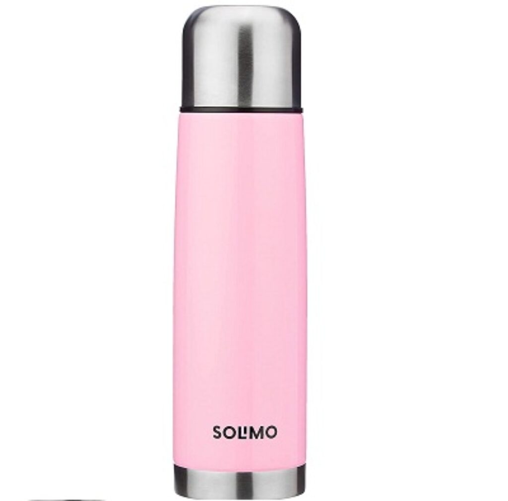 Amazon Brand - Solimo Stainless Steel Insulated Flask/Water Bottle, Hot/Cold for 24 Hours, 750ml, Pink