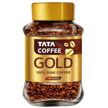 Tata Coffee Gold, 100% Pure Granule Coffee, Original, 100g, Jar