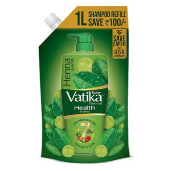 Dabur Vatika Health Shampoo - 1L (Refill Pouch)