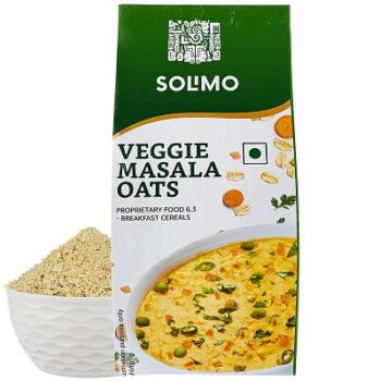 Amazon Brand - Solimo Veggie Masala Oats 500g