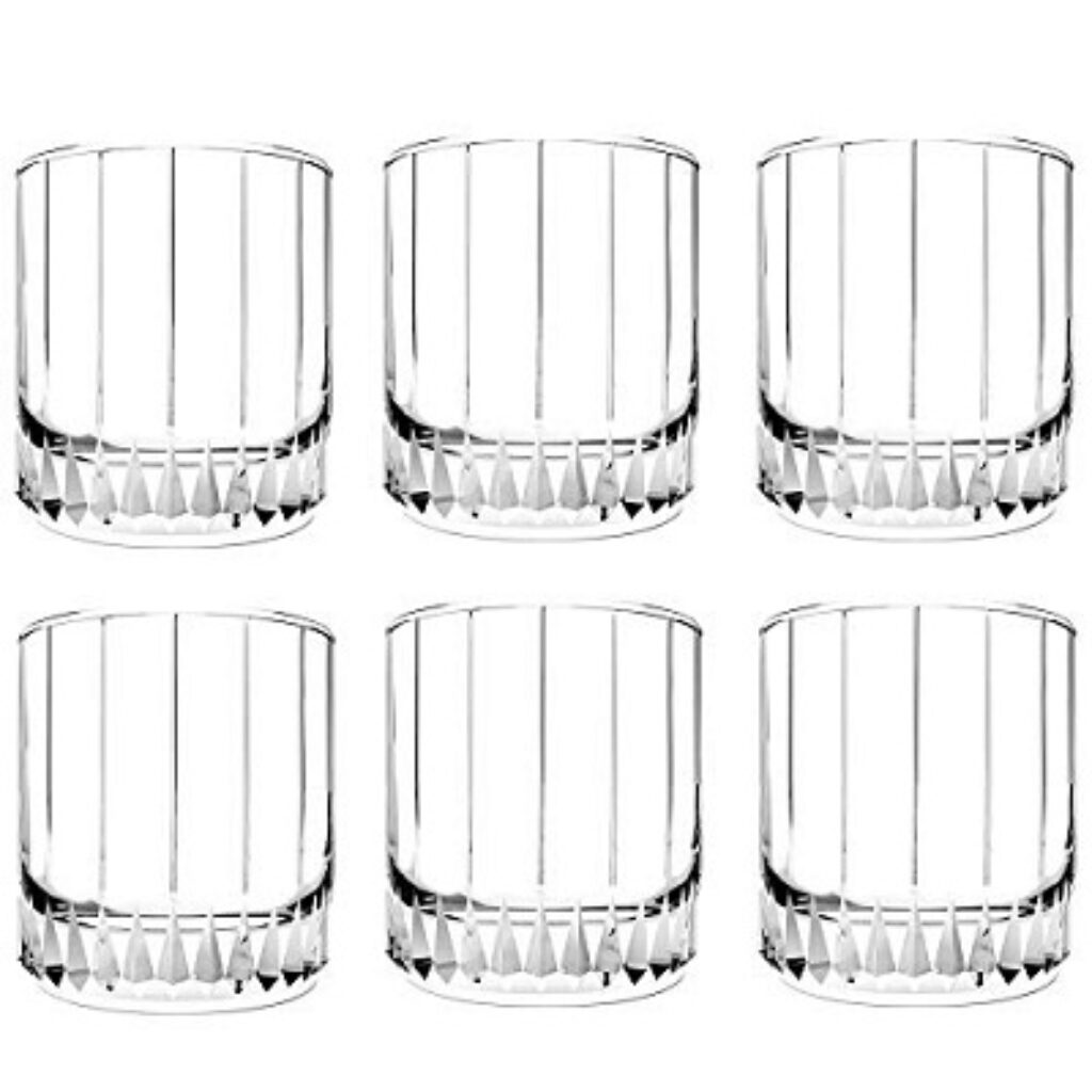 Pasabahce Leia Whisky/Juice Glass Tumbler 265 ml 6 Pcs Set, Transparent