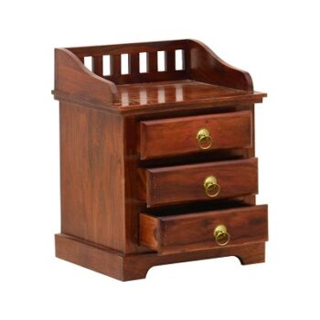 Shri Karni Handicraft Solid Sheesham Wood Bedside End Table