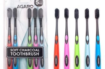 AGARO Charcoal Toothbrush, Gentle Soft
