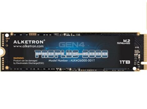 ALKETRON ProPlus6000 – 1TB M.2 NVMe SSD - 6000MBps Speed