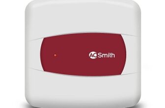 AO Smith HSE-SHS-006 Storage 6 Litre Vertical Water Heater (Geyser) White 5 Star, Wall Mounting
