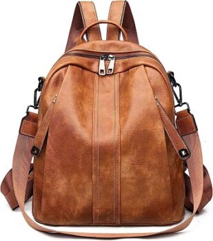 ProArch Medium 25L Backpack Women Leather Convertible Shoulder Bag Ladies Anti-theft Satchel Sling Travel Backpack