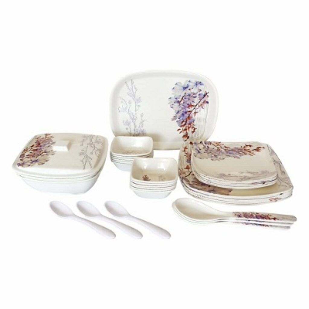 BALTRA Blossom 40 PC Melamine Dinner Set