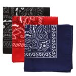 Bandanas for Men & Women - Paisley Bandana - Head Wrap, Scarf - Large 21x21