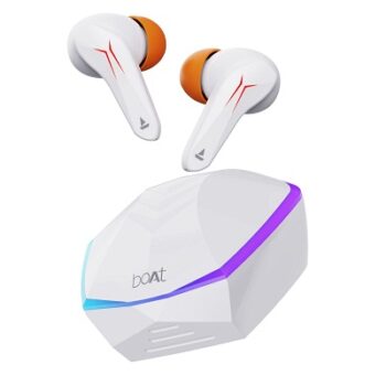 boAt Immortal 121 TWS Gaming Truly Wireless in Ear Earbuds with Beast Mode(40ms Low Latency), 40H Playtime, Blazing LEDs, Quad Mics ENx Signature Sound,...