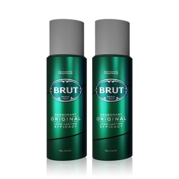 Brut Deodorant Spray for Men | Original | Fresh & Authentic Fragrance | Long Lasting Deo, 2x200 ml