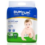 Bumtum Baby Diaper Pants, Medium Size, 66 Count