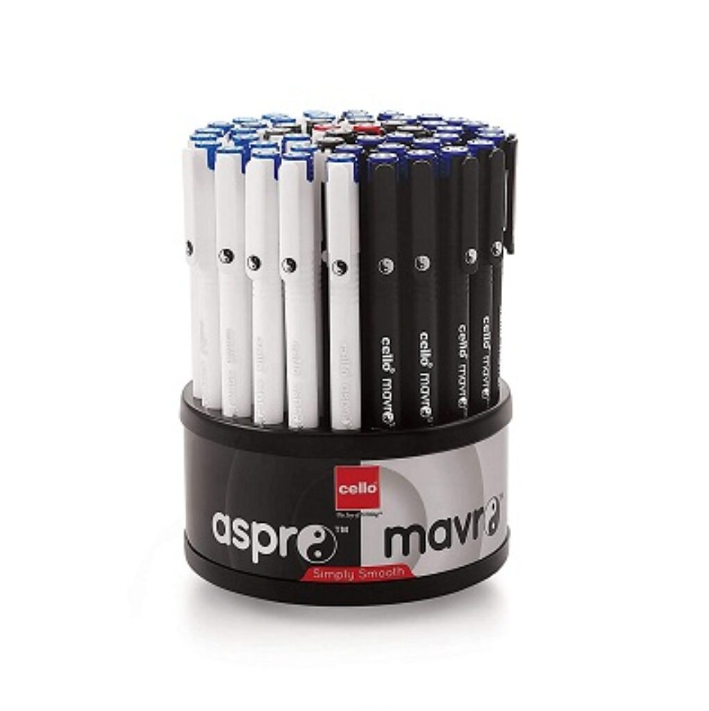 Cello Aspro Mavro Ball Pen | Black Ball Pen